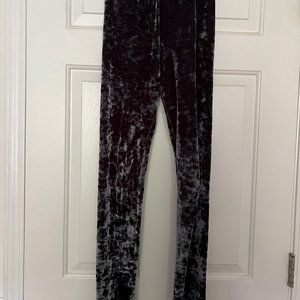 Yelete - Blue Icy Vevet Leggings - Size Small